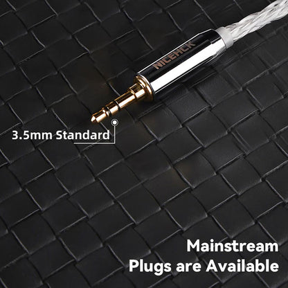 Nicehck DeepSnow 4-core cable for iems white 3.5