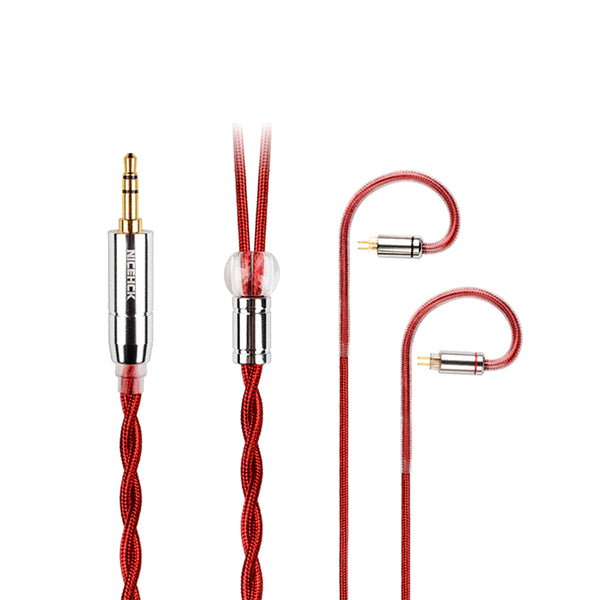 NICEHCK – RedAg 4N Pure Silver Upgrade Cable for IEM - 1