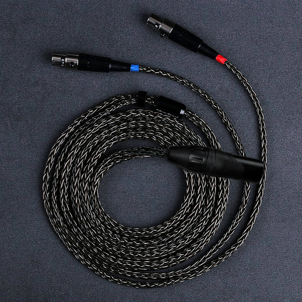 OPENHEART - Titanium 16 Core Mini XLR Headphone Cable for Audeze - 37