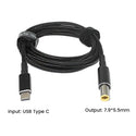 TECPHILE 100W PD Charging Nylon Cable for Lenovo Laptop - 12