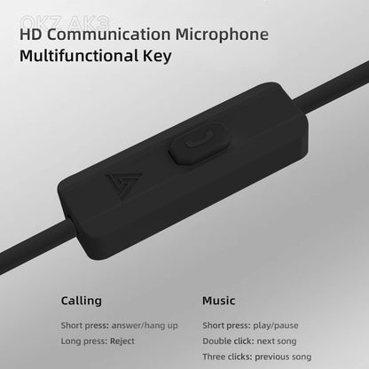 QKZ AK3 IEM  HD Mic