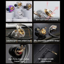 QKZ ENZO Pro Hi-Res 11mm Dynamic Driver IEM - 16