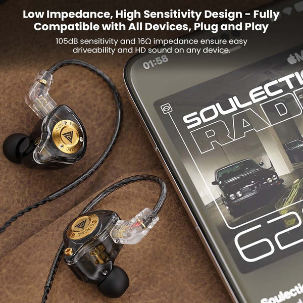 QKZ ENZO Pro Hi-Res 11mm Dynamic Driver IEM - 6