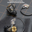 QKZ ENZO Pro Hi-Res 11mm Dynamic Driver IEM - 12