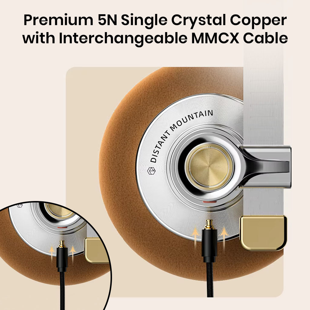 ROSESELSA Distant Mountian Headphone 5N Single crystal Copper