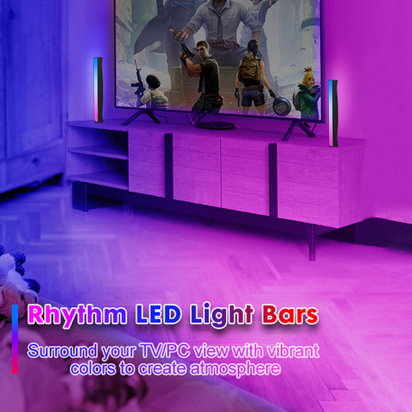 TECPHILE - RGBIC Rhythm Light Bar LED Light with Music Sync - 3