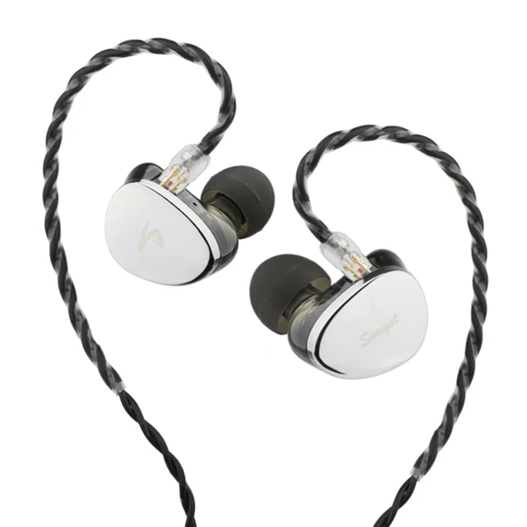 SIMGOT EG280 Hybrid IEM with dual-driver design and braided cable, ideal for Hi-Fi gaming and immersive audio performance.