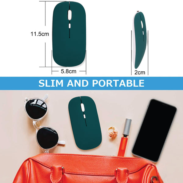 TECPHILE - SM01 Dual Mode Wireless Mouse (Bluetooth + USB) - 30