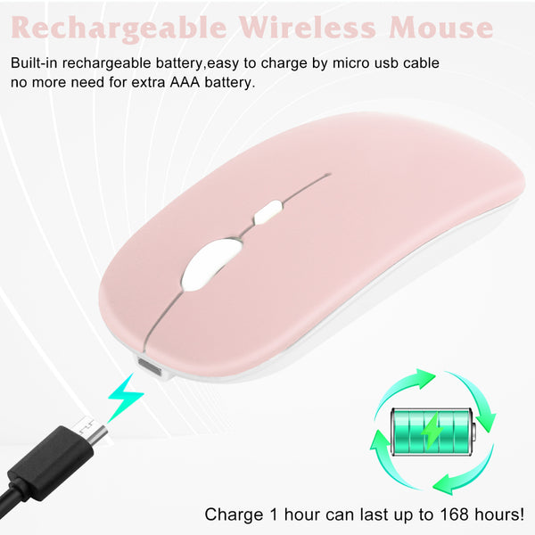 TECPHILE - SM01 Dual Mode Wireless Mouse (Bluetooth + USB) - 9