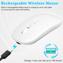 TECPHILE - SM01 Dual Mode Wireless Mouse (Bluetooth + USB) - 2