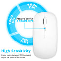TECPHILE - SM01 Dual Mode Wireless Mouse (Bluetooth + USB) - 3