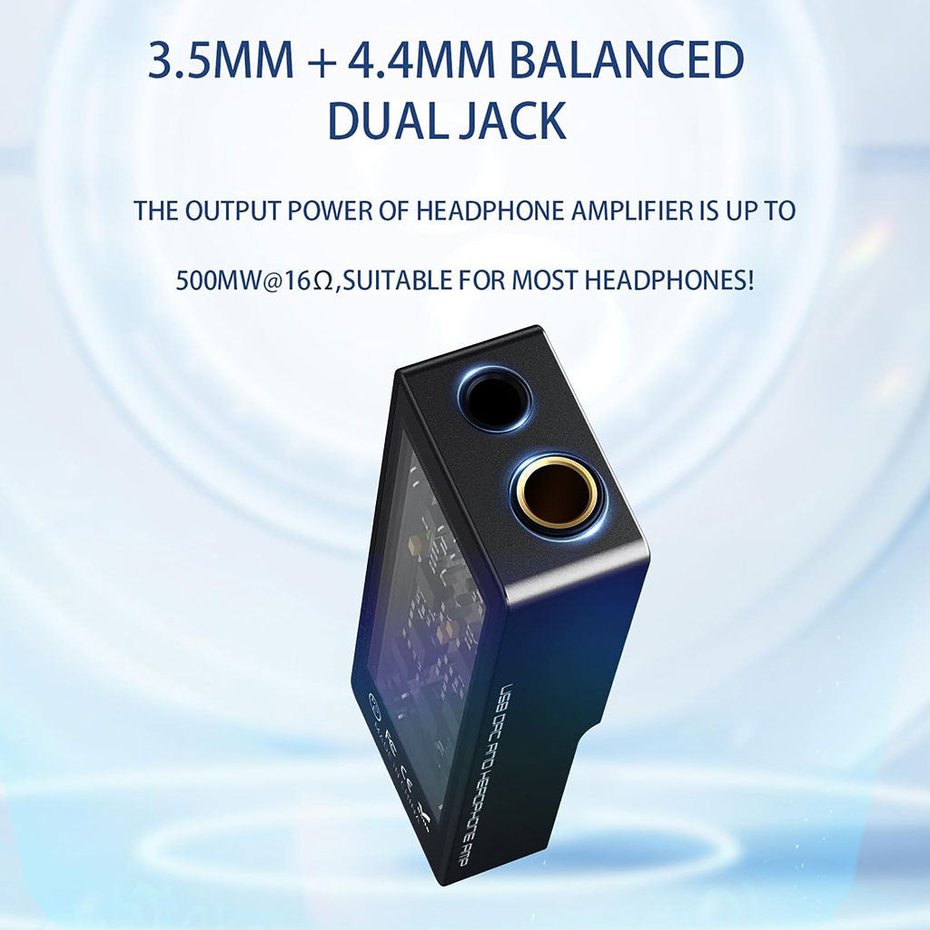SMSL D10 Portable DAC & Amp 3.5mm + 4.4mm Dual JACk
