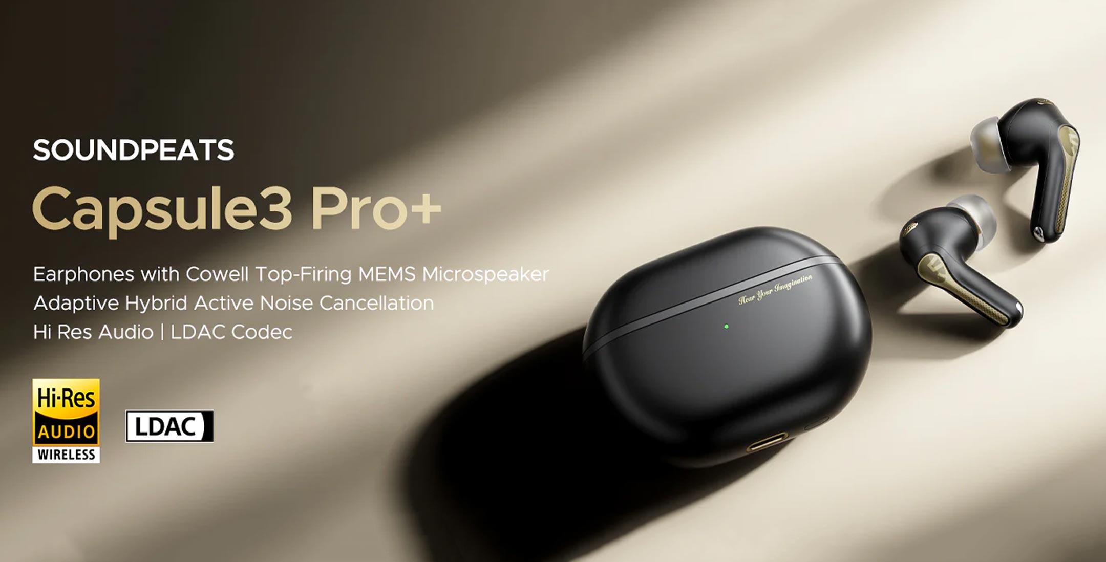 SoundPEATS Capsule3 Pro+ xMEMS Speaker AI Adaptive ANC Wireless