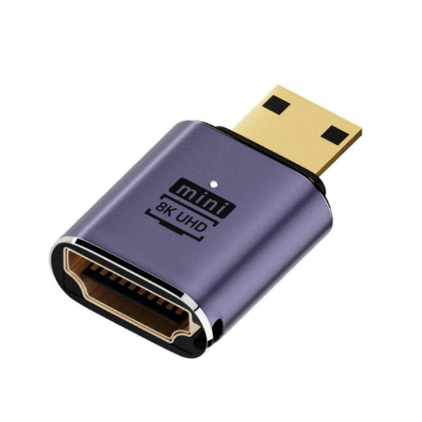 TECPHILE- 8K Mini HDMI to HDMI Adapter - 1