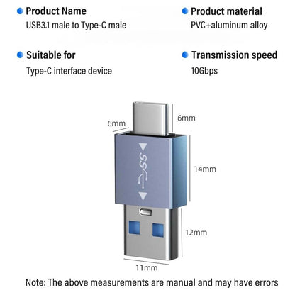 TCPL CA96 USB CM OTG Adapter Grey height