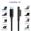 TECPHILE – 100W Magnetic USB C Charging Cable for Microsoft - 7
