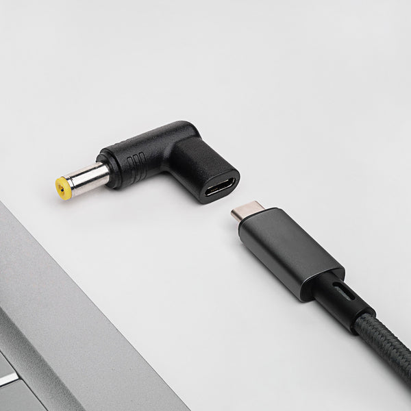 TECPHILE - 100W Type C Female to Asus/Toshiba/ Lenovo/Fujitsu Laptop Adapter - 5