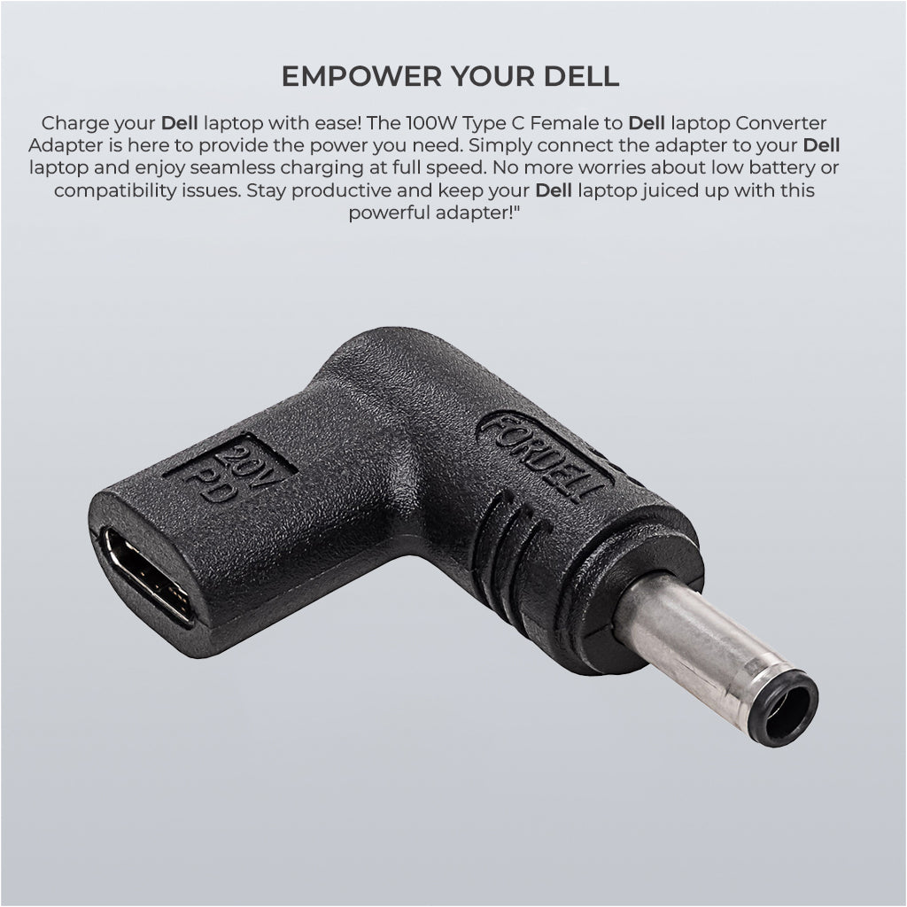 Concept-Kart-TECPHILE-100W-Type-C-Female-to-Dell-Laptop-Adapter-Black-2-_4