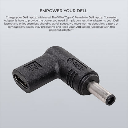 Concept-Kart-TECPHILE-100W-Type-C-Female-to-Dell-Laptop-Adapter-Black-2-_4