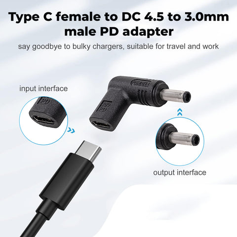 Concept-Kart-TECPHILE-100W-Type-C-Female-to-Dell-Laptop-Adapter-Black-2-_7