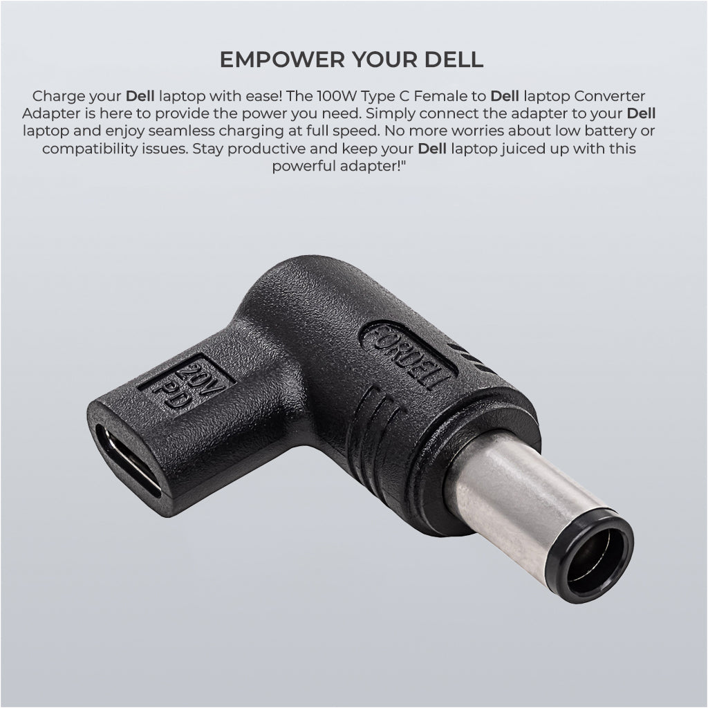 Concept-Kart-TECPHILE-100W-Type-C-Female-to-Dell-Laptop-Adapter-Black-3-_4