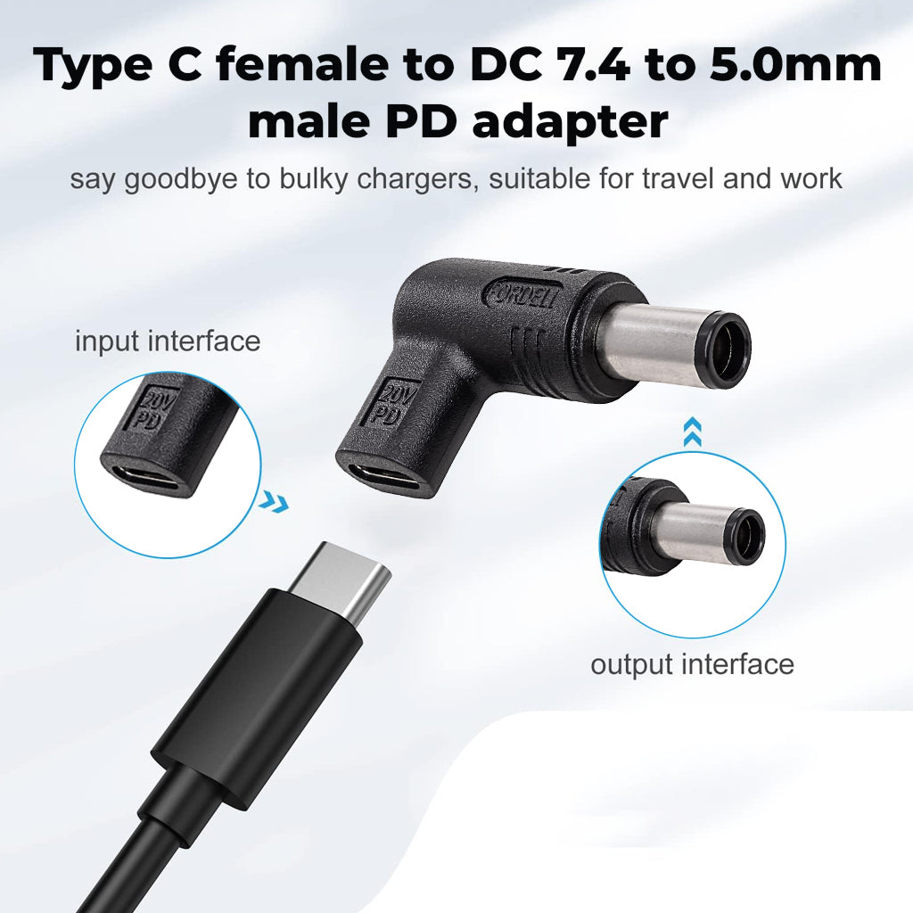 Concept-Kart-TECPHILE-100W-Type-C-Female-to-Dell-Laptop-Adapter-Black-3-_7