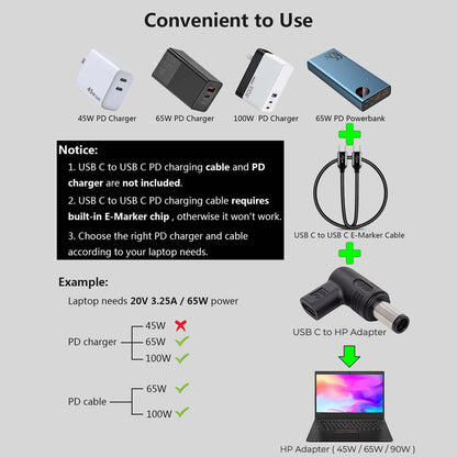 Concept-Kart-TECPHILE-100W-TypeC-Female-to-HP-Laptop-Adapter-Black-2-_7