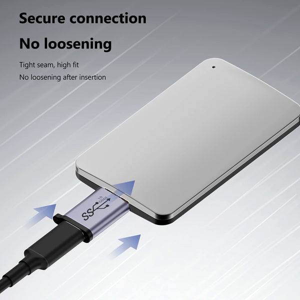 TECPHILE - 10Gbps USB-C/USB-A to Micro B Data Transfer Converter - 20