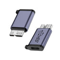 TECPHILE - 10Gbps USB-C/USB-A to Micro B Data Transfer Converter - 12