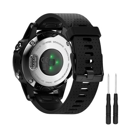 TECPHILE - 20mm Watch Band for Garmin Fenix 5S, 5S Plus