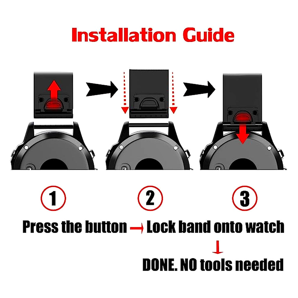 TECPHILE - 20mm Watch Band for Garmin Fenix 5S, 5S Plus