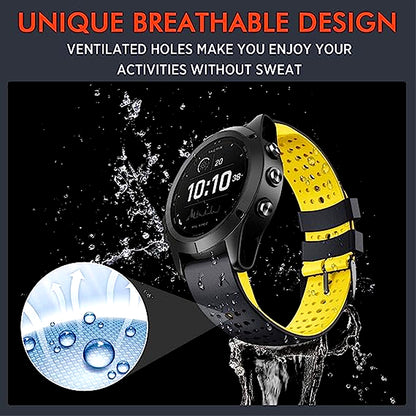 Concept-Kart-TECPHILE-22mm-Garmin-Silicon-Watch-Strap-Yellow-_3
