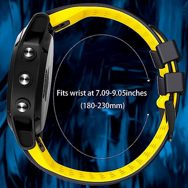 TECPHILE - 22mm Quickfit Garmin Silicon Watch Strap - 11