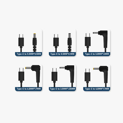 TECPHILE - 9V Type-C PD 65W to DC Power Adapter Cable