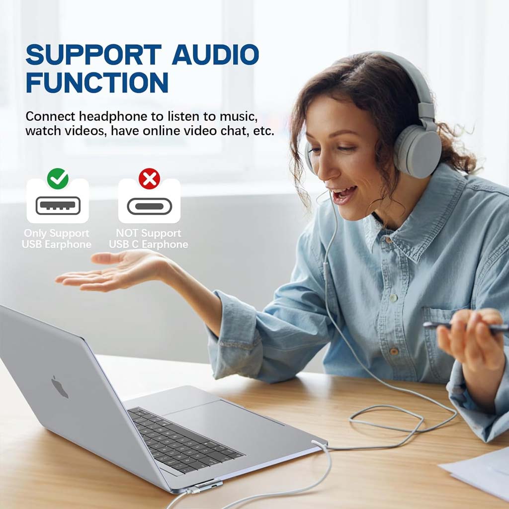 TECPHILE Adpapter 2in1 PD100W support adio function