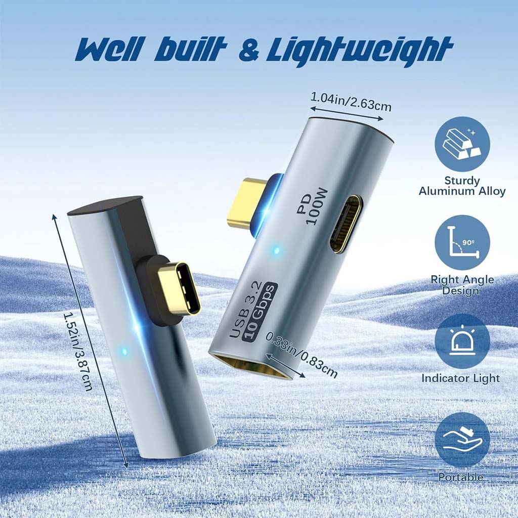 TECPHILE Adpapter 2in1 PD100W lightweight