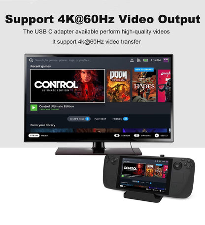 TECPHILE CA107 U_Shape Adapter Grey CM CF SUPPORT 4K@60HZ