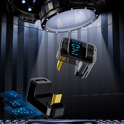TECPHILE- 140W U shape USB4.0 to Type C Adapter with Digital Display