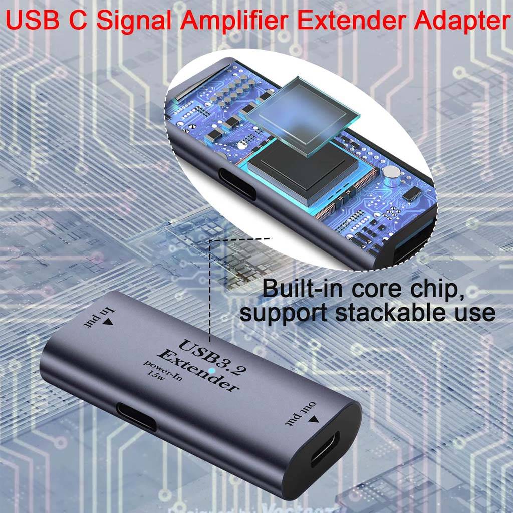 TECPHILE CA122 Hub Extender Greybuilt in core chip