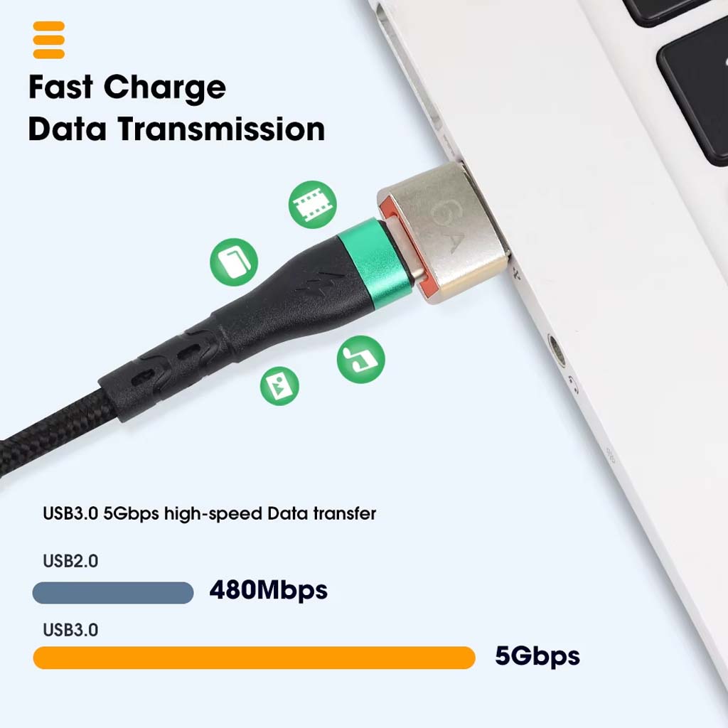 TECPHILE CA131 Adapter USB A to Type C 480 Mbps, 5 Gbps