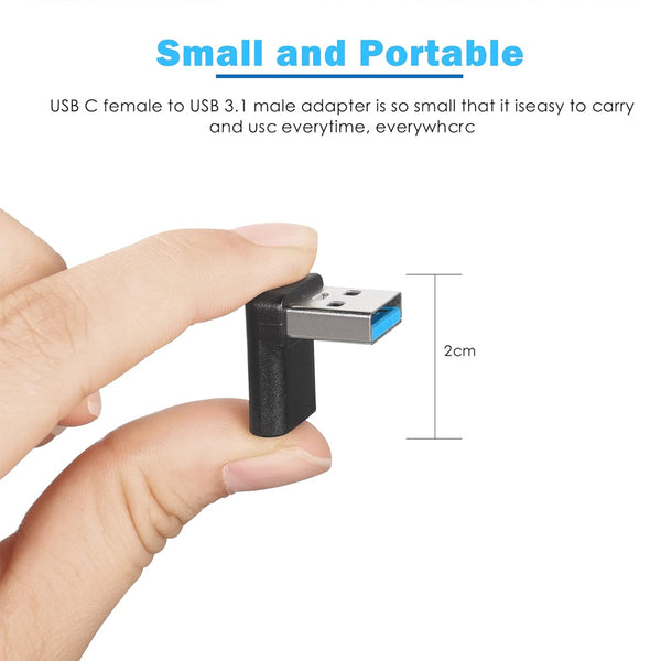 TECPHILE - CA2 USB-C Female to USB-A Male OTG Adapter - 3