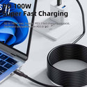 TECPHILE – 100W Type C to Type C PD Fast Charging Cable - 5