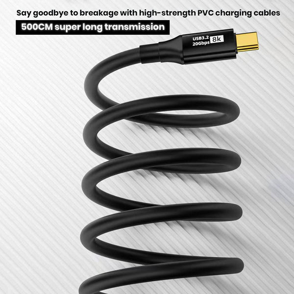 TECPHILE – 100W Type C to Type C PD Fast Charging Cable - 7