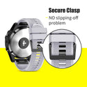TECPHILE – Garmin Fenix 5 Quick Fit 22mm Silicone Watch Strap - 14
