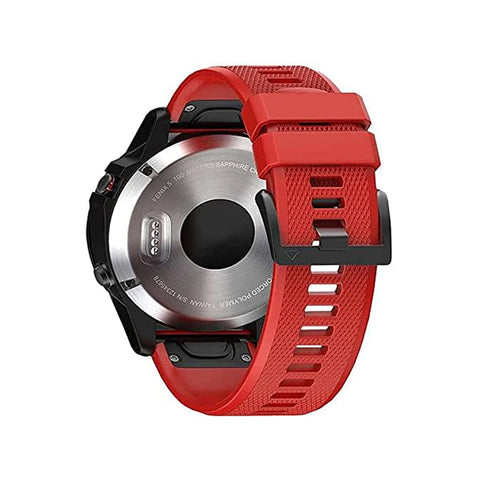 Concept-Kart-TECPHILE-Garmin-Fenix-5-Quick-Fit-22mm-Silicone-Watch-Strap-Red-_1