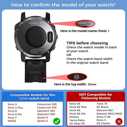 Concept-Kart-TECPHILE-Garmin-Fenix-5-Quick-Fit-22mm-Silicone-Watch-Strap-_3