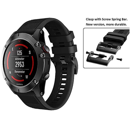 Concept-Kart-TECPHILE-Garmin-Fenix-5-Quick-Fit-22mm-Silicone-Watch-Strap-_4