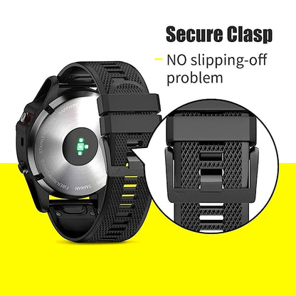 Concept-Kart-TECPHILE-Garmin-Fenix-5-Quick-Fit-22mm-Silicone-Watch-Strap-_6