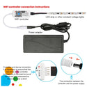 TECPHILE - Mini Smart WiFi LED RGBW IR Strip Controller - 8