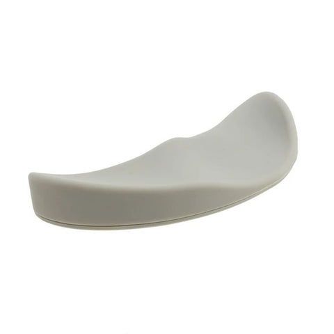 TECPHILE Wrist Support Pad - Right-Handed Relief in light gray, ergonomic design for mouse use, ideal for reducing wrist fatigue.